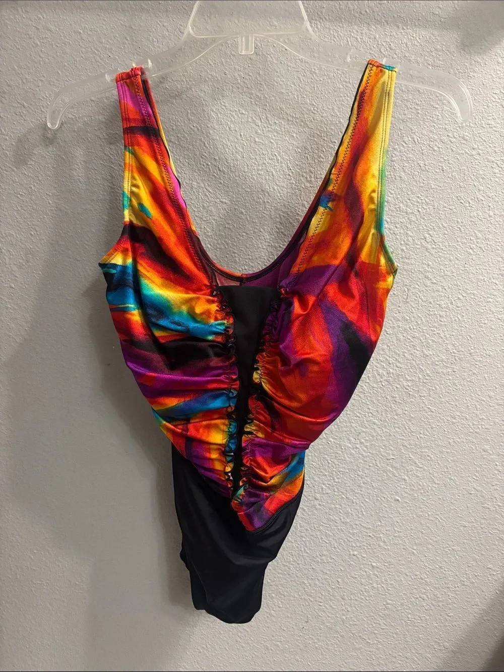 Women’s Multicolor Ruched One-Piece Swimsuit